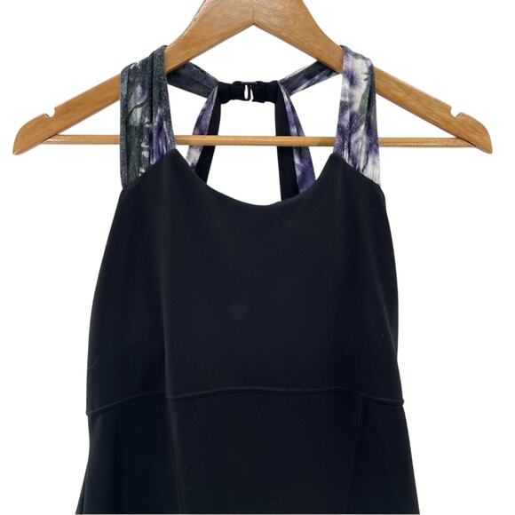 Athleta Sporty Halter Style Built in Bra Athleisure Casual Dress Black Small - Picture 4 of 11